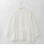 ミックスレースペプラムシャツ  [41413773]natural mist