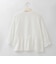 ミックスレースペプラムシャツ  [41413773]natural mist