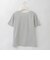 リーフ刺繍シアージョイントTシャツ  [41411520]natural mist