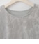リーフ刺繍シアージョイントTシャツ  [41411520]natural mist