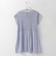 シャーリングゴムフレアチュニックブラウス  [30113689]natural mist
