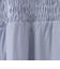 シャーリングゴムフレアチュニックブラウス  [30113689]natural mist