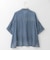 【洗える】デニムシアーオーバーシルエットブラウス  [71213792]natural mist