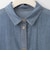 【洗える】デニムシアーオーバーシルエットブラウス  [71213792]natural mist