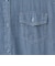【洗える】バックティアードデニムデザインワンピース  [71216413]natural mist