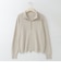 ダブルジップハイネックニットカーディガン  [91112632]natural mist
