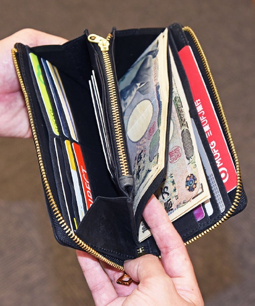 栃木レザー 長財布 L字ファスナー TIDY メンズ レディース 本革