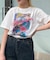 フラワーグラフィックプリントTシャツ