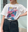 フラワーグラフィックプリントTシャツ