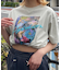 フラワーグラフィックプリントTシャツ