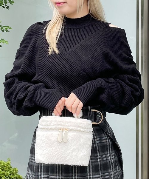 【maison de Dolce.】シャーリングCS/white TOPS | maison de Dolce.