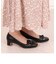 ノットデザインローヒールパンプス