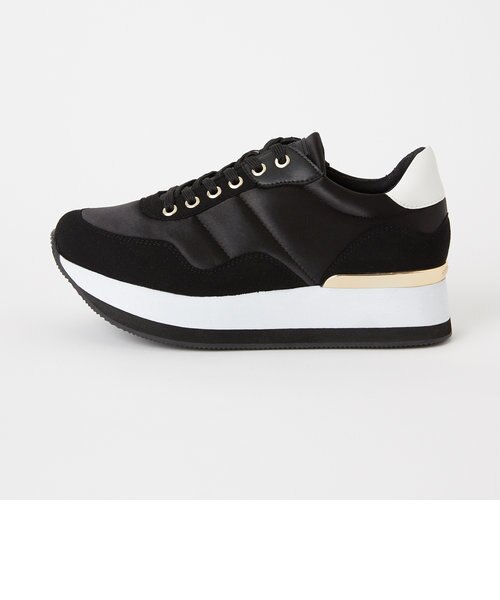 【美品】+diana サテン×シルキー クラシックスニーカー 23cm 黒 PL9046BW00101_fw_thumbM.jpg