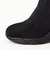 【9cm】ハイウェッジ ニットロングブーツ