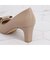 リボンモチーフラウンドトゥパンプス