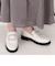 ビジューバックル厚底ローファー