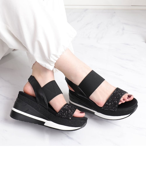 グリッターストラップ厚底スポーツサンダル｜アルテミスバイダイアナの