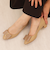 グログランリボン　ローヒールパンプス