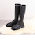 厚底ソールストレッチロングブーツ