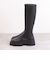 厚底ソールストレッチロングブーツ