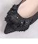 ダブルフリル フラットシューズ