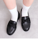 グログランリボン厚底ローファー