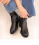 【軽量】厚底 ストレッチショートブーツ