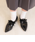ベルベットリボン　レースアップシューズ