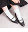 キルティングメリージェーンストラップパンプス