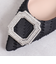 ビジューバックルポインテッドトゥパンプス