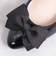 ビッグリボンローヒールパンプス