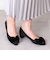ビッグリボンローヒールパンプス