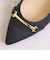 ビットモチーフ　ポインテッドトゥパンプス