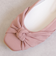 【片足110g】超軽量 ドレープリボンフラットシューズ