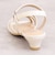 エナメルストラップローヒールサンダル