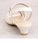 エナメルストラップローヒールサンダル