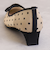 リボンモチーフ　ドットチュールパンプス