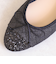 グリッターキルティングバレエシューズ
