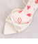 いちご柄中敷き リボンサンダル