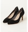 ポインテッドトゥフラワーカットパンプス