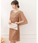 フリル(シフォン)スリーブレースワンピース・結婚式ワンピース・お呼ばれパーティードレス