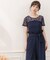 レーストップス＆ビスチェ風セットアップドレス・結婚式ワンピース・お呼ばれパーティードレス