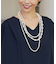 3連フェイクパールネックレス【結婚式】【セレモニー】【パーティー】