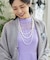 3連フェイクパールネックレス【結婚式】【セレモニー】【パーティー】