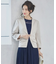 レディース ジャケット Vネック ノーカラー 長袖 タイト結婚式 二次会　オフィス 通勤