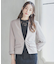 レディース ジャケット Vネック ノーカラー 長袖 タイト結婚式 二次会　オフィス 通勤