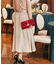 バックルベルトフレアスカート【結婚式】【パーティー】【フォーマル】【セレモニー】