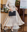 バックルベルトフレアスカート【結婚式】【パーティー】【フォーマル】【セレモニー】