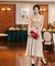 バックルベルトフレアスカート【結婚式】【パーティー】【フォーマル】【セレモニー】
