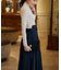 バックルベルトフレアスカート【結婚式】【パーティー】【フォーマル】【セレモニー】